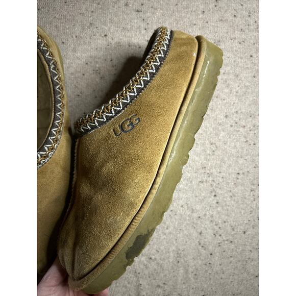 Men’s UGG Tasman Slippers Chestnut Size 12 Well Loved Classic Comfort - Picture 2 of 8